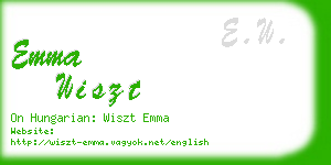 emma wiszt business card